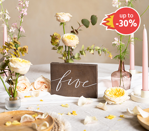 Wedding up to 30% OFF! Until 02.06.2024