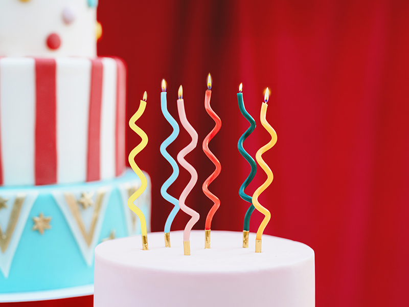 Birthday candles and numbers