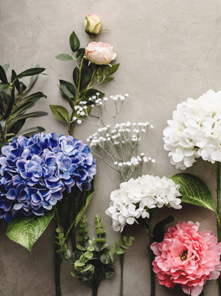 Artificial Flowers / Candle Holders