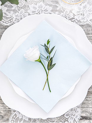 Plain napkins