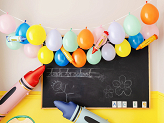 Foil balloons for garlands Crayons, set, 7x30 cm