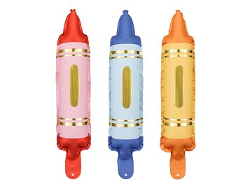 Foil balloons for garlands Crayons, set, 7x30 cm