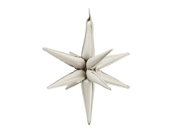 3D foil balloon Star, 105cm, beige