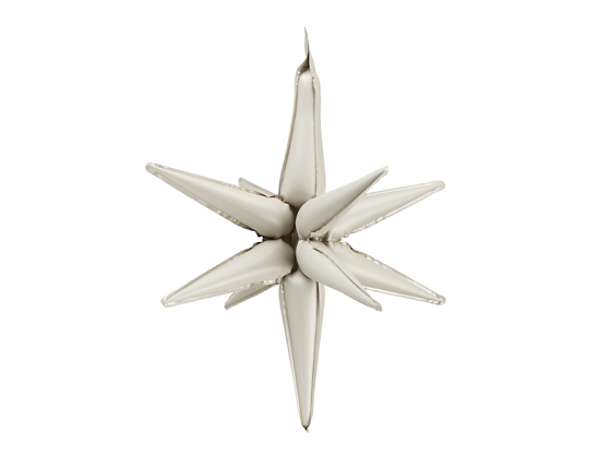 3D foil balloon Star, 105cm, beige