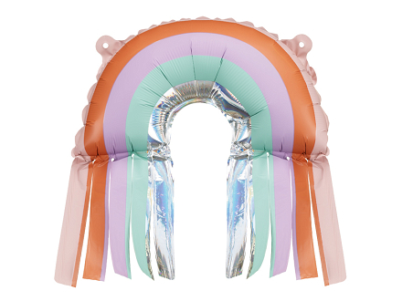 Foil Balloons Rainbow with Fringes, 38x41 cm, mix