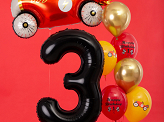 Foil Balloon Number ''3'', 86cm, black