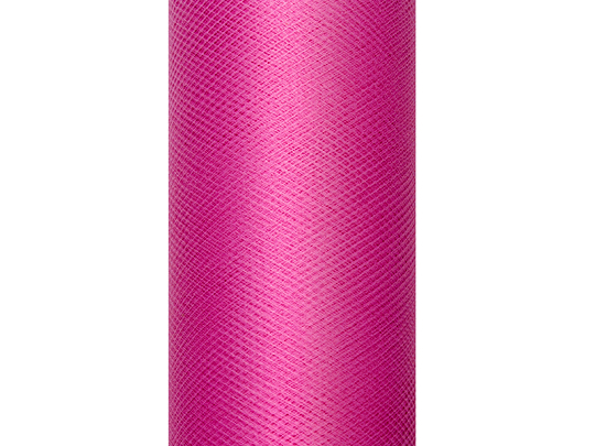 Tulle Plain, fuchsia, 0.3 x 9m