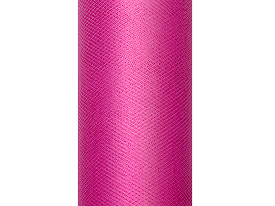 Tulle Plain, fuchsia, 0.3 x 9m