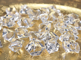 Crystal ice, colourless, 25 x 21mm (1 pkt / 50 pc.)