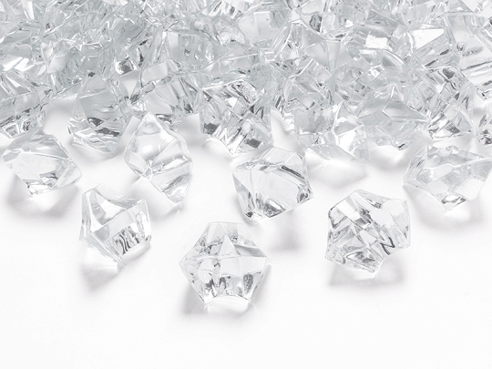 Crystal ice, colourless, 25 x 21mm (1 pkt / 50 pc.)