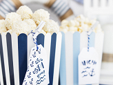 Decorative boxes for popcorn - Little Plane, mix, 7.5 x 7.5 x 12.5 cm (1 pkt / 6 pc.)