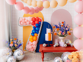 Number Frame '7' for Latex Balloons, 126cm, Silver