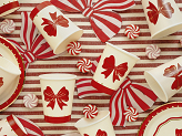 Cups Bow, 250 ml, red-beige (1 pkt / 6 pc.)