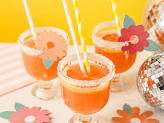 Drink tags Flowers, mix, 5.5-9.5x5.7-10cm (1 pkt / 10 pc.)