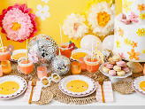 Drink tags Flowers, mix, 5.5-9.5x5.7-10cm (1 pkt / 10 pc.)