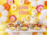 Drink tags Flowers, mix, 5.5-9.5x5.7-10cm (1 pkt / 10 pc.)