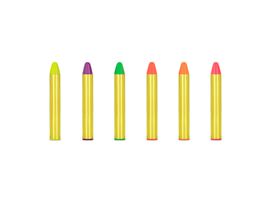 Face paint crayons (1 pkt / 6 pc.)