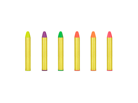 Face paint crayons (1 pkt / 6 pc.)
