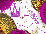 Decorative Rosettes, Dark Pink, 20-30cm (1 pkt / 3 pc.)