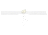 Organza garlands, white, 1.8m (1 pkt / 2 pc.)