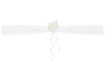 Organza garlands, white, 1.8m (1 pkt / 2 pc.)