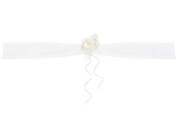 Organza garlands, white, 1.8m (1 pkt / 2 pc.)