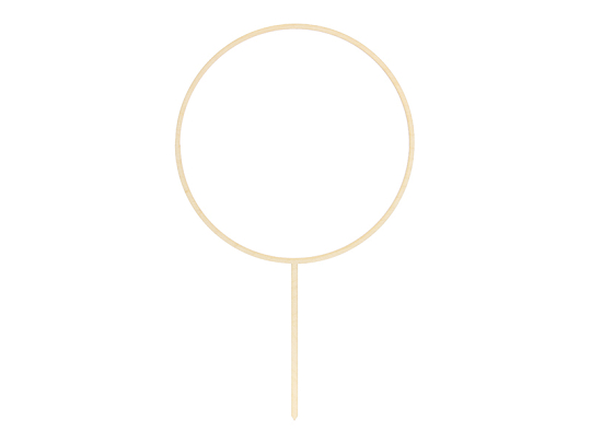 Wooden topper Hoop, 24.5cm