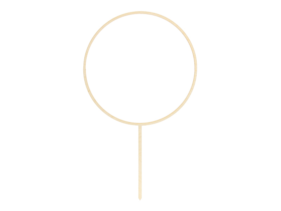 Wooden topper Hoop, 24.5cm