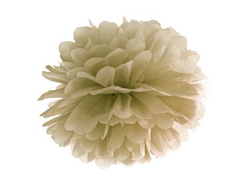 Tissue paper Pompom, gold, 25cm