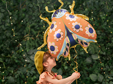 Foil balloon Ladybug, 87x75 cm, mix