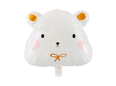 Foil balloon Polar bear, 51x45cm, mix