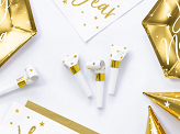 Paper whistles Stars, white (1 pkt / 6 pc.)