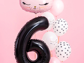 Foil Balloon Number ''6'', 86cm, black