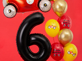 Foil Balloon Number ''6'', 86cm, black