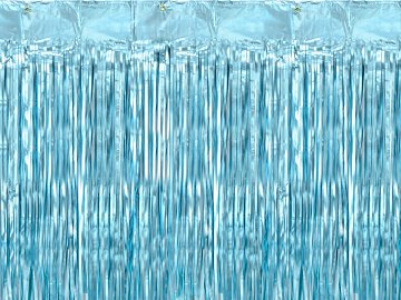 Party curtain, blue, 90x250cm