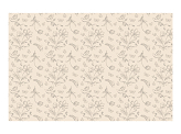 Tablecloth Beige Flowers, 180x120 cm