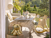Tablecloth Beige Flowers, 180x120 cm