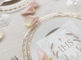 Napkins IHS, 33x33 cm, gold (1 pkt / 12 pc.)