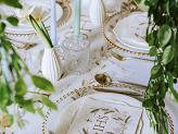 Napkins IHS, 33x33 cm, gold (1 pkt / 12 pc.)