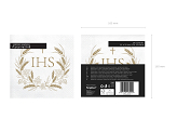 Napkins IHS, 33x33 cm, gold (1 pkt / 12 pc.)