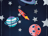 Hanging decoration Space, mix (1 pkt / 5 pc.)