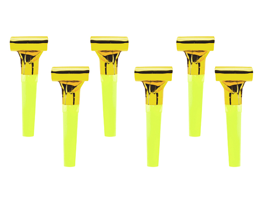 Whistles, gold (1 pkt / 6 pc.)