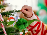 Paper honeycomb set Christmas characters, mix (1 pkt / 5 pc.)