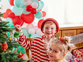 Paper honeycomb set Christmas characters, mix (1 pkt / 5 pc.)