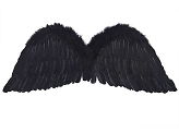 Angel's wings, black, 75 x 30cm