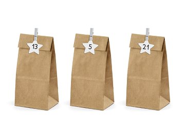 Advent calendar Bags, craft (1 pkt / 24 pc.)