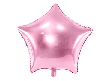 Foil Balloon Star, 48cm, light pink