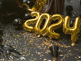 Foil Balloon Number ''0'', 35cm, gold
