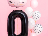 Foil Balloon Number ''0'', 86cm, black