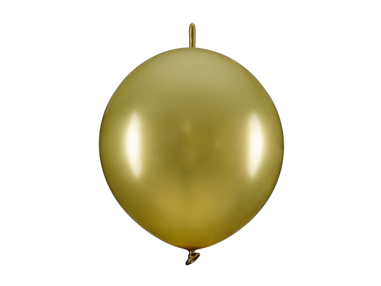 Linking balloons, 33 cm, gold (1 pkt / 20 pc.)